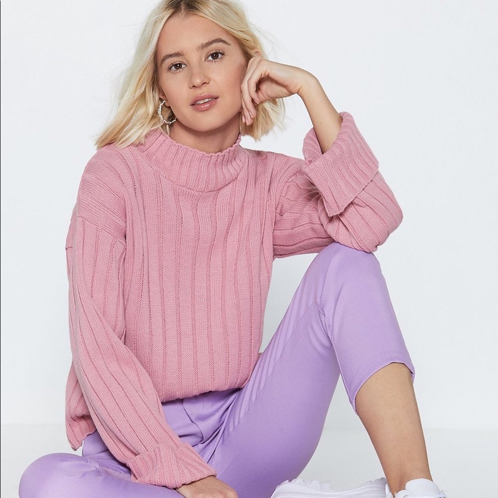 BRAND NEW NastyGal Soft Mock Turtleneck